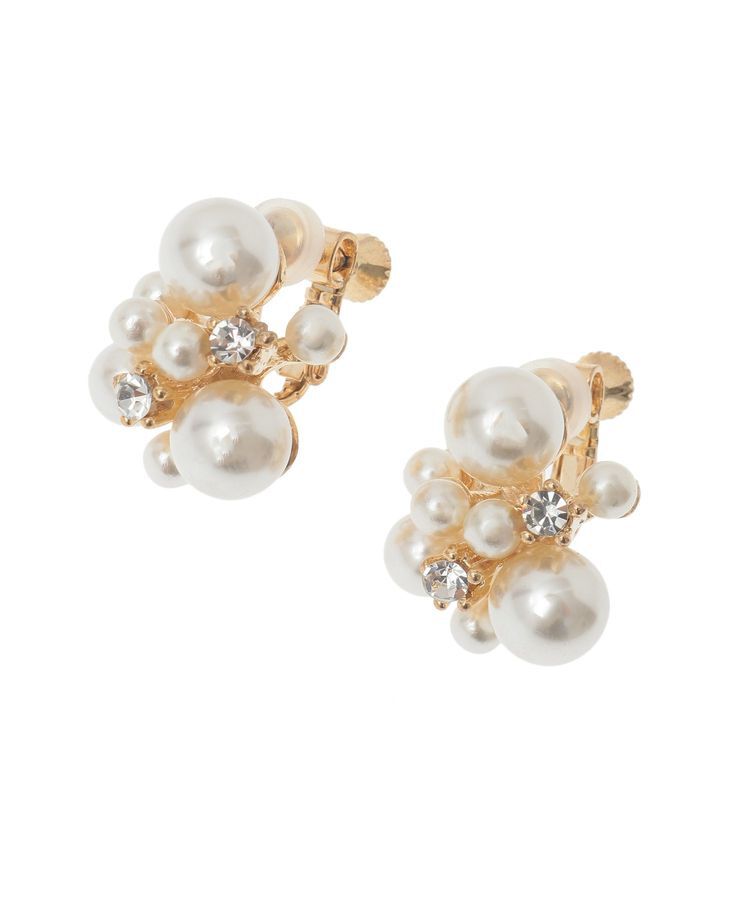 YECCA VECCA「パールビジューイヤリング」|イヤリング|