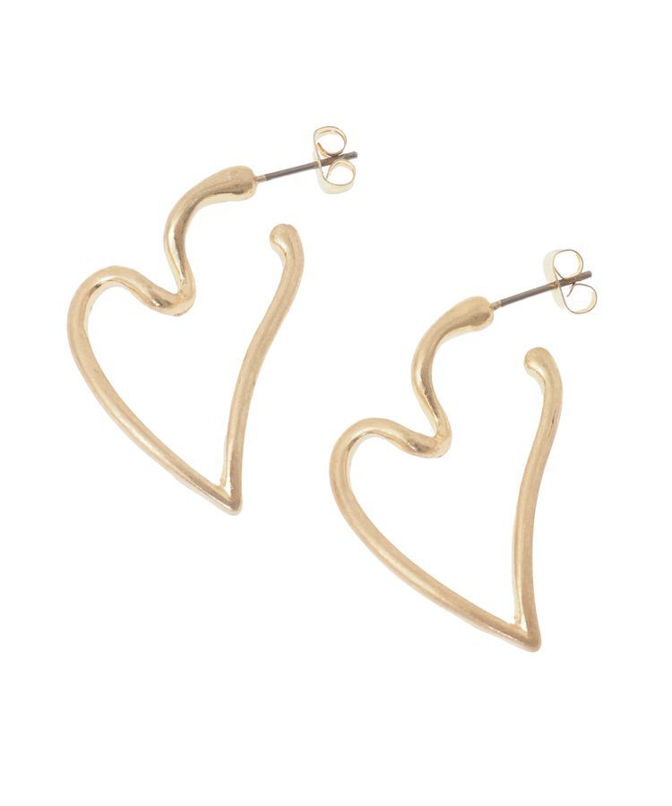 YECCA VECCA「ハートラインピアス」|ピアス|