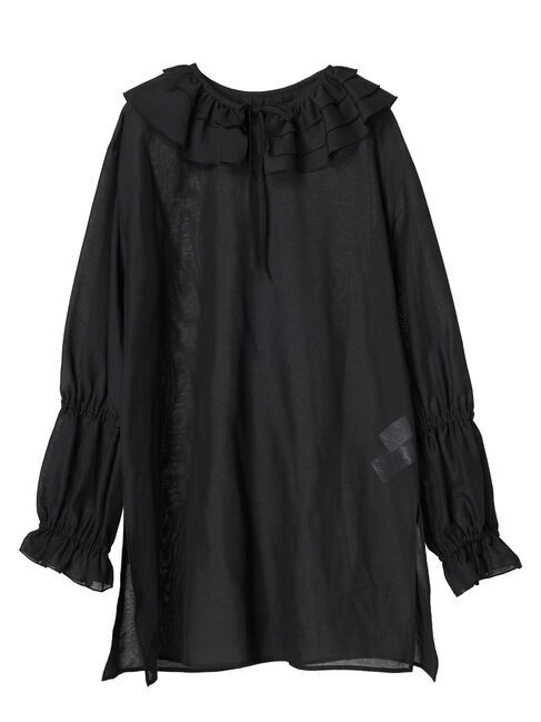 GARAGE OF GOOD CLOTHING「フリルキャンディスリーブブラウス」|シャツ・ブラウス|Black