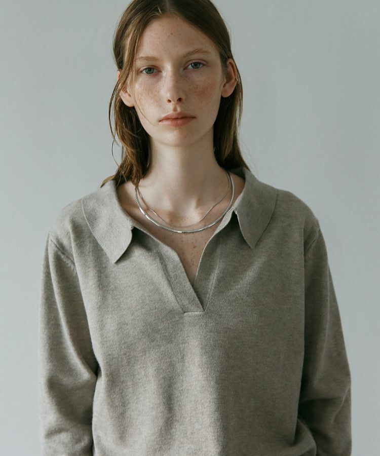 GARAGE OF GOOD CLOTHING「ポロ襟ニットプルオーバー」|ニット・セーター|