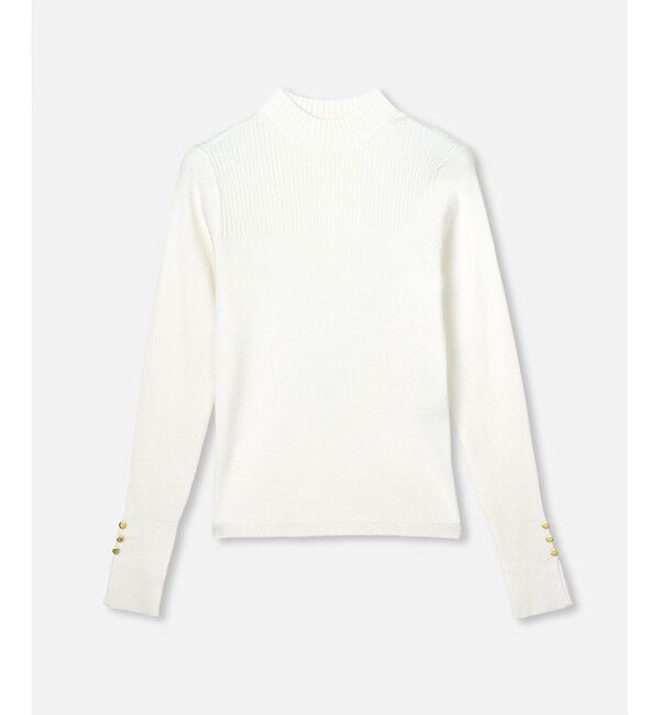 allureville「キリカエリブプルオーバー」|ニット・セーター|ホワイト