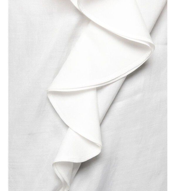 allureville「ツイルラッフルカラーノースリーブブラウス」|その他|