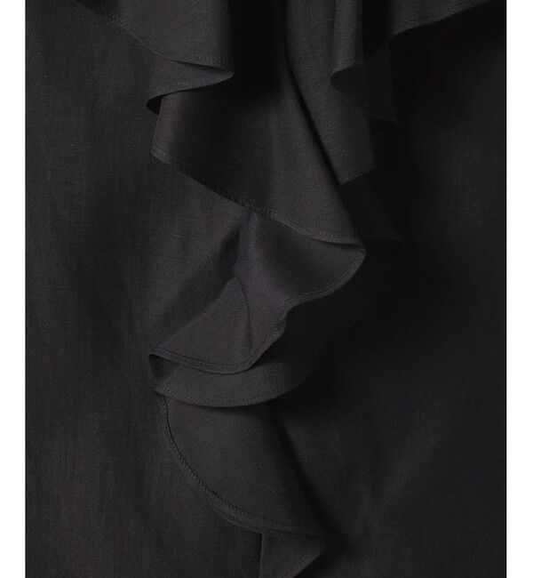 allureville「ツイルラッフルカラーノースリーブブラウス」|その他|