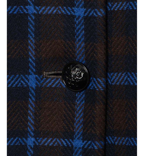 allureville「ウィンドペンチェックファーカフスコート」|ダッフルコート|