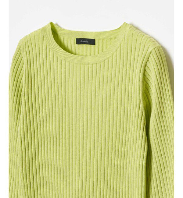 allureville「シアーカフスワイドリブプルオーバー」|ニット・セーター|