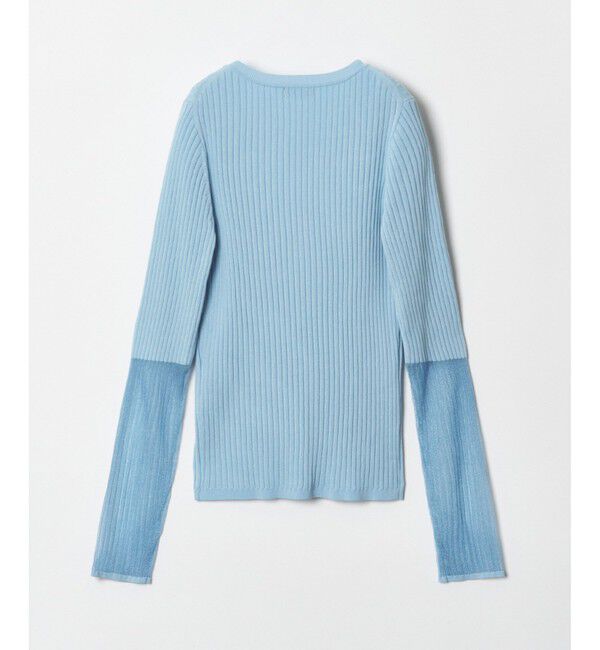 allureville「シアーカフスワイドリブプルオーバー」|ニット・セーター|