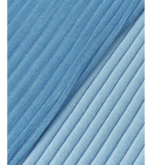 allureville「シアーカフスワイドリブプルオーバー」|ニット・セーター|