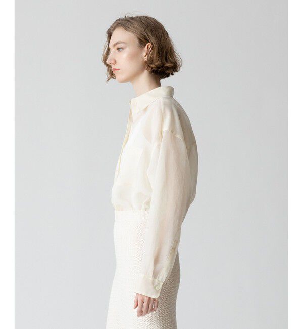 allureville「オーガンジーシアーシャツ」|シャツ・ブラウス|