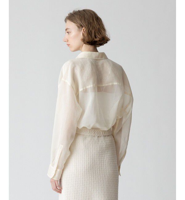 allureville「オーガンジーシアーシャツ」|シャツ・ブラウス|