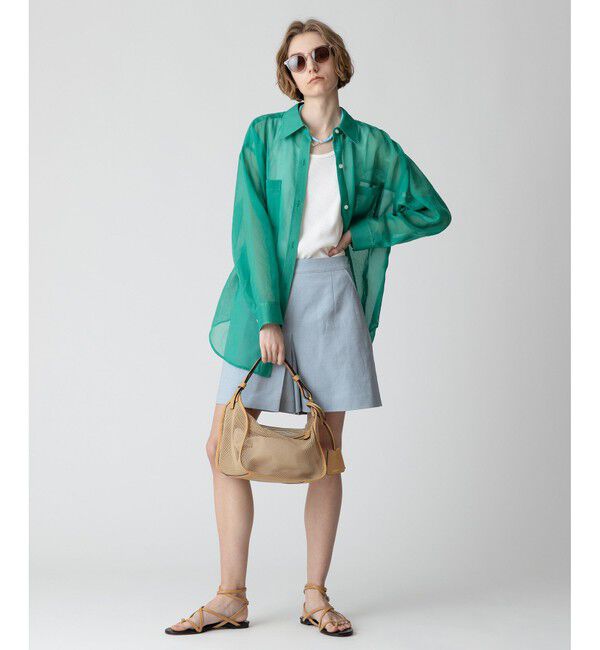 allureville「オーガンジーシアーシャツ」|シャツ・ブラウス|