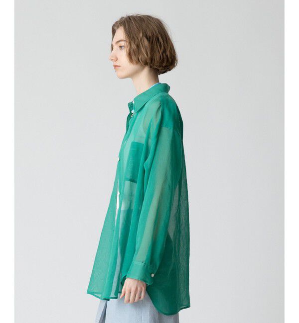 allureville「オーガンジーシアーシャツ」|シャツ・ブラウス|