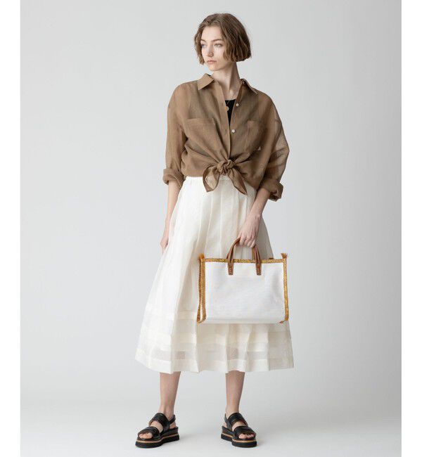 allureville「オーガンジーシアーシャツ」|シャツ・ブラウス|