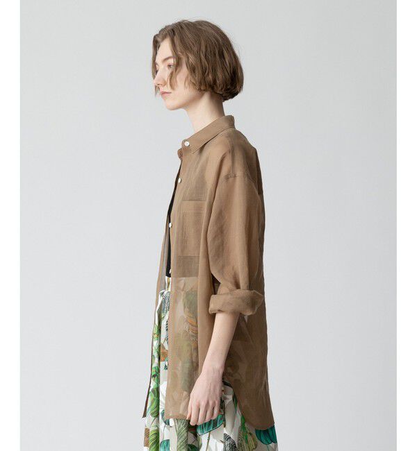 allureville「オーガンジーシアーシャツ」|シャツ・ブラウス|