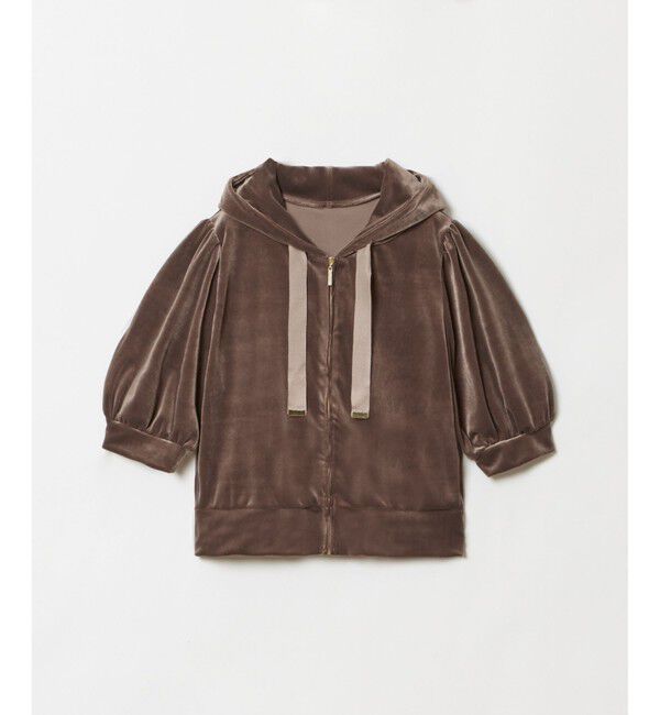 LOULOU WILLOUGHBY「【LOULOU WILLOUGHBY】ベロアプチフーディー」|パーカー|