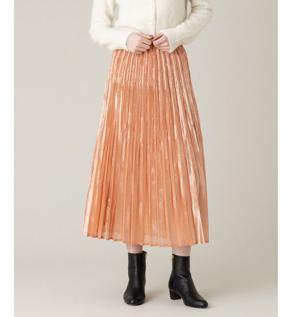 LOULOU WILLOUGHBY「【LOULOU WILLOUGHBY】グロッシーグラデプリーツスカート」|スカート|