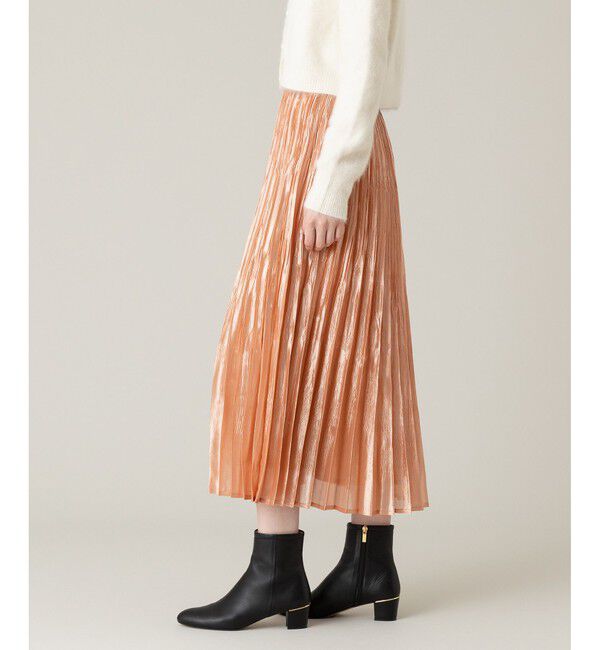LOULOU WILLOUGHBY「【LOULOU WILLOUGHBY】グロッシーグラデプリーツスカート」|スカート|