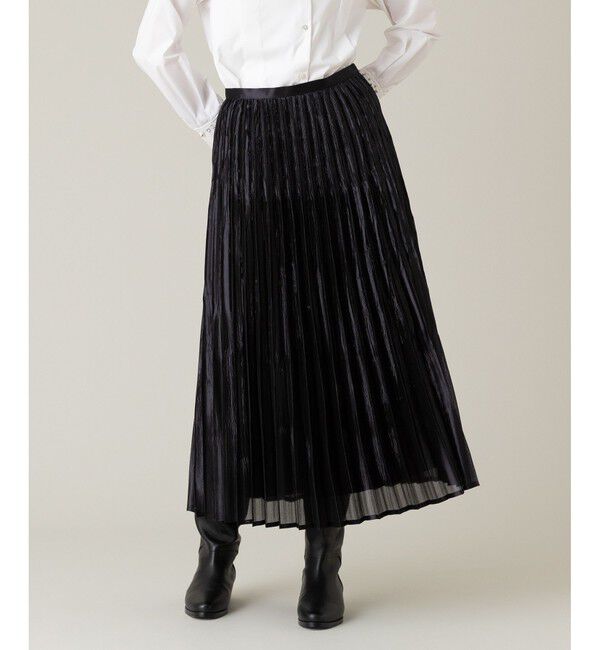 LOULOU WILLOUGHBY「【LOULOU WILLOUGHBY】グロッシーグラデプリーツスカート」|スカート|