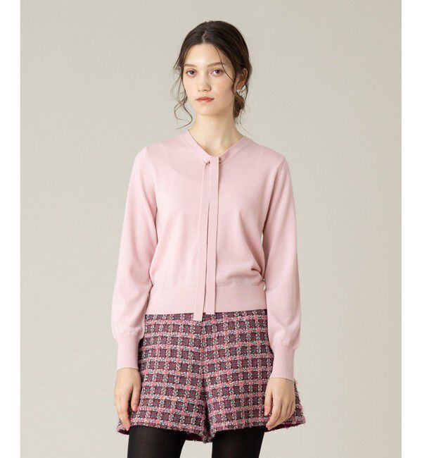 LOULOU WILLOUGHBY「【LOULOU WILLOUGHBY】EXTRA FINE MERINO プルオーバー」|ニット・セーター|ピンク