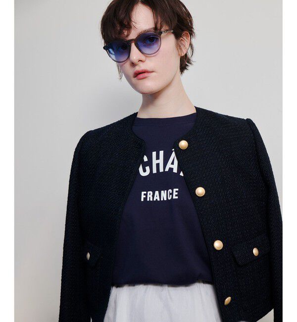 allureville「カレッジライクフォントロンTEE」|Tシャツ・カットソー|