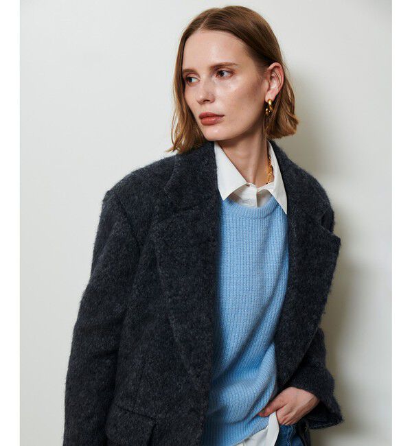 allureville「シャギーハーフコート」|ダッフルコート|