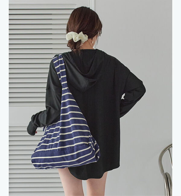 SEA DRESS「オーバーシルエットラッシュパーカープルオーバー」|ビキニトップス|