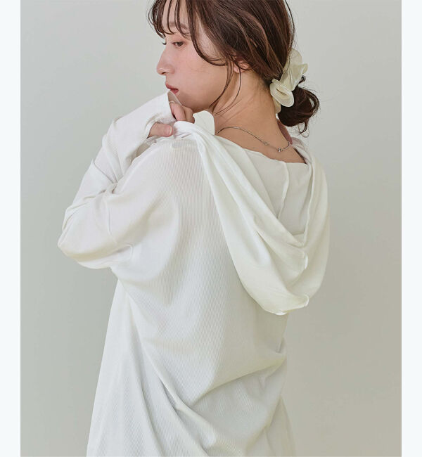 SEA DRESS「オーバーシルエットラッシュパーカープルオーバー」|ビキニトップス|