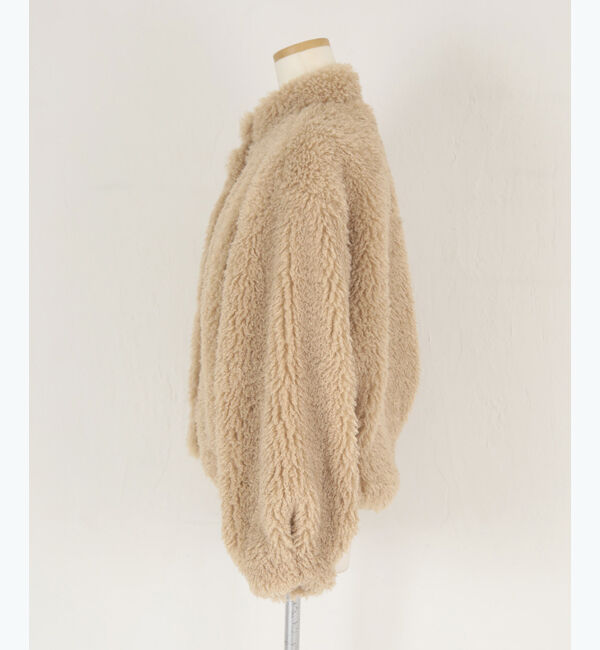 titivate「【kannaさんA/Wコラボ】プードルフェイクファーコート」|ノーカラーコート|