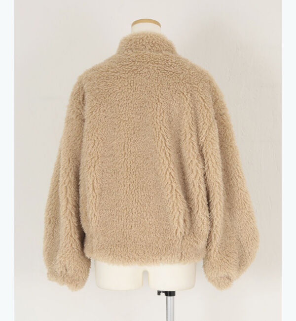 titivate「【kannaさんA/Wコラボ】プードルフェイクファーコート」|ノーカラーコート|