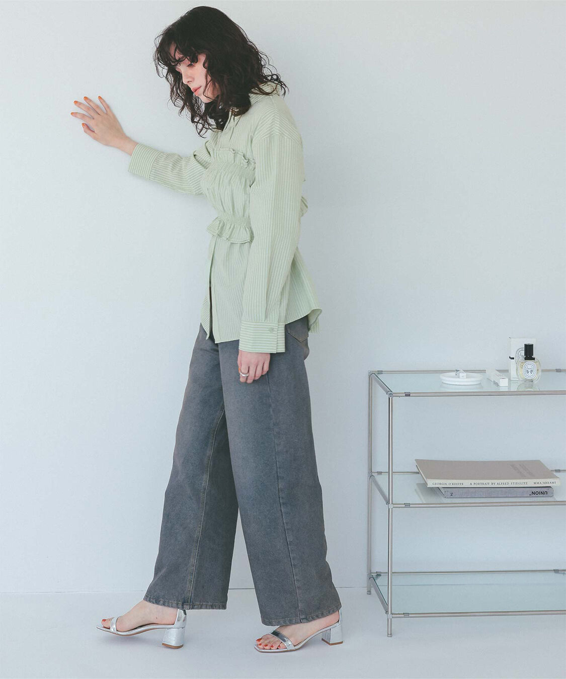 titivate「サッカーストライプシャーリングビスチェ」|チューブトップ|