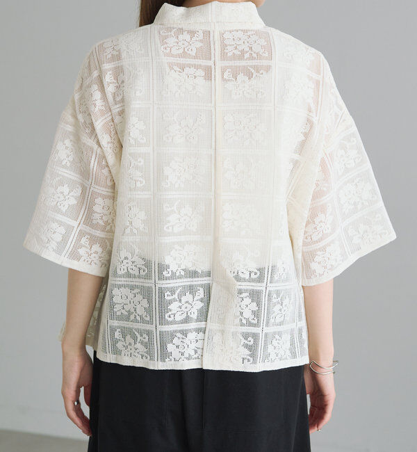  「クロシェット風レースブラウス」|シャツ・ブラウス|
