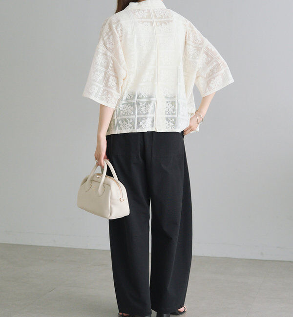  「クロシェット風レースブラウス」|シャツ・ブラウス|