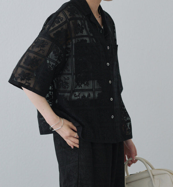  「クロシェット風レースブラウス」|シャツ・ブラウス|