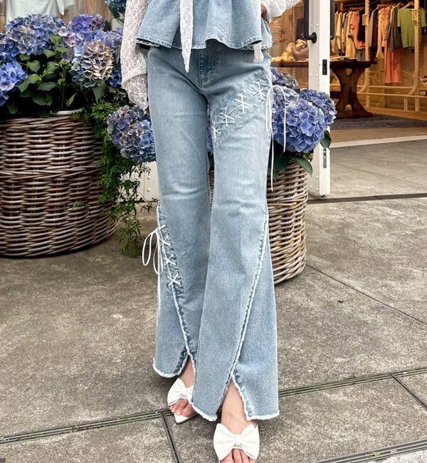  「【お揃いcollection】デニムパンツ」|その他|ブルー