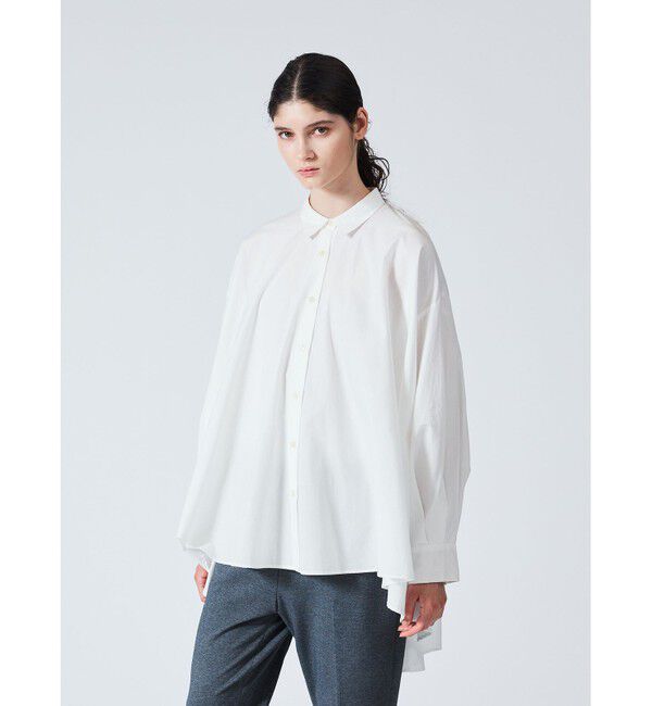 mizuiro ind「mizuiro ind ワイドシャツチュニック」|シャツ・ブラウス|