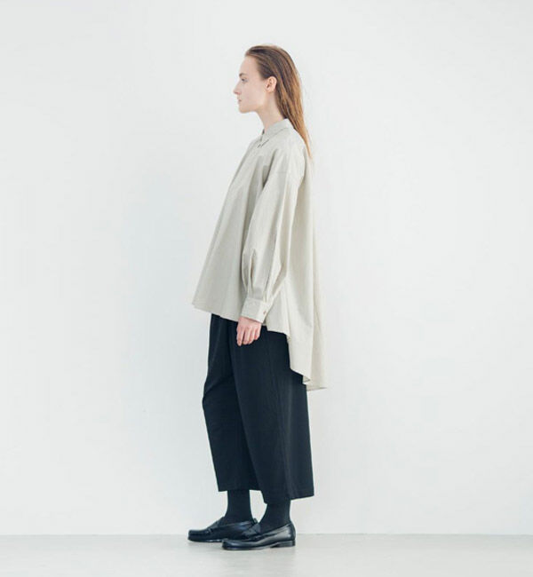 mizuiro ind「mizuiro ind ワイドシャツチュニック」|シャツ・ブラウス|