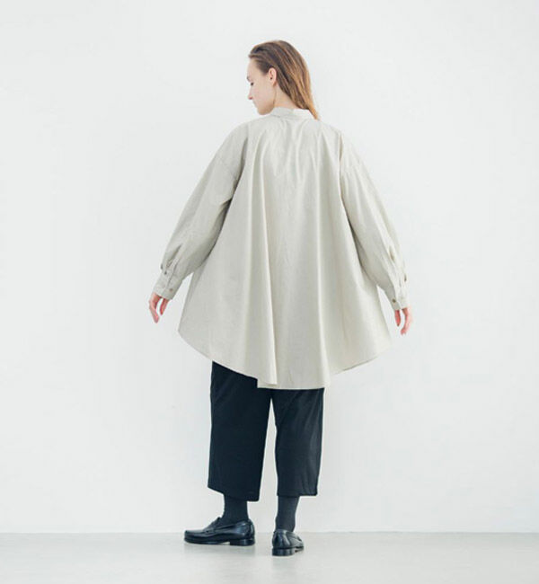 mizuiro ind「mizuiro ind ワイドシャツチュニック」|シャツ・ブラウス|