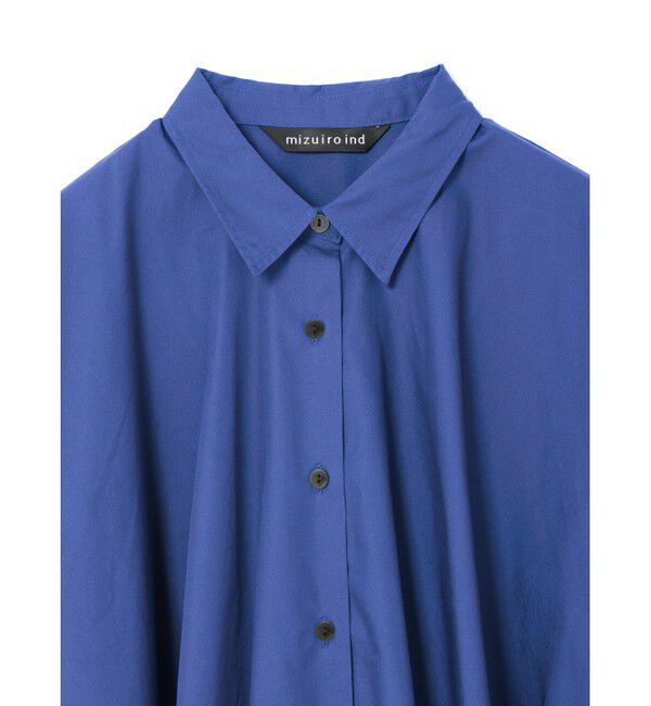 mizuiro ind「mizuiro ind ワイドシャツチュニック」|シャツ・ブラウス|