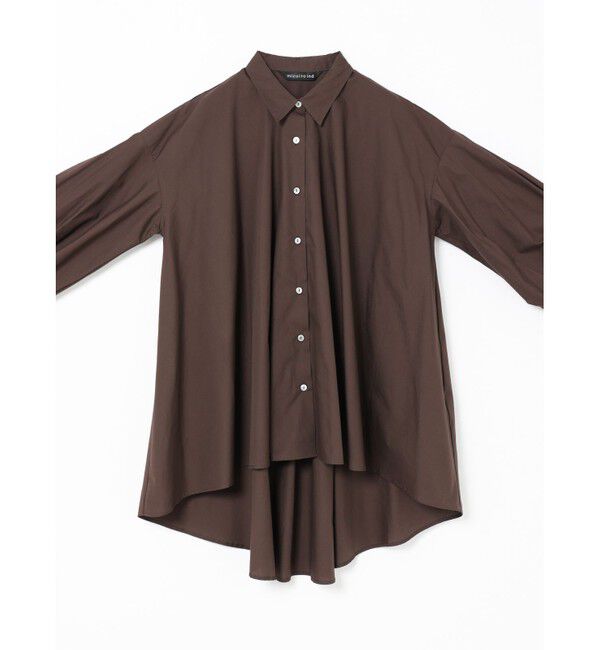 mizuiro ind「mizuiro ind ワイドシャツチュニック」|シャツ・ブラウス|