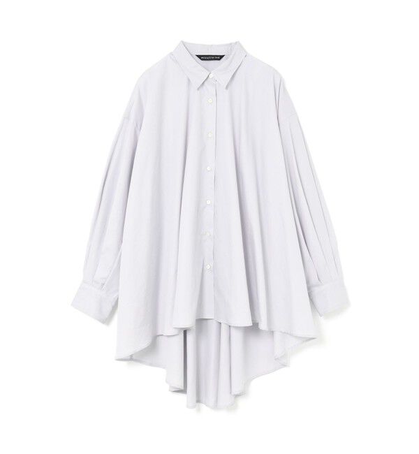 mizuiro ind「mizuiro ind ワイドシャツチュニック」|シャツ・ブラウス|ライトグレー