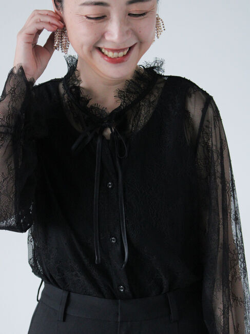 sm2rhythm「【セレモニーアイテム】レースブラウス」|シャツ・ブラウス|