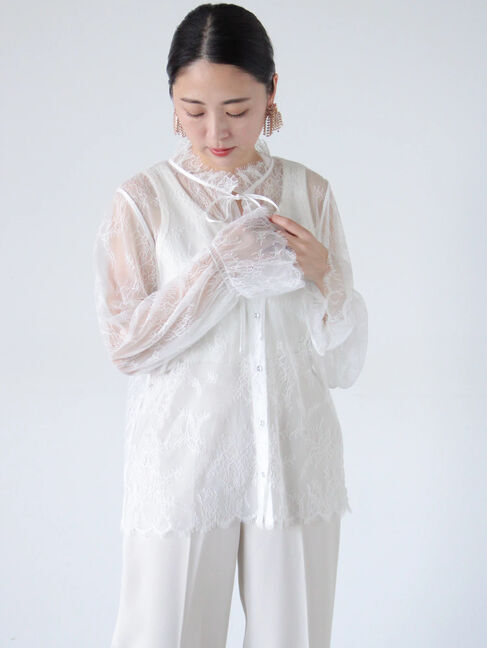 sm2rhythm「【セレモニーアイテム】レースブラウス」|シャツ・ブラウス|
