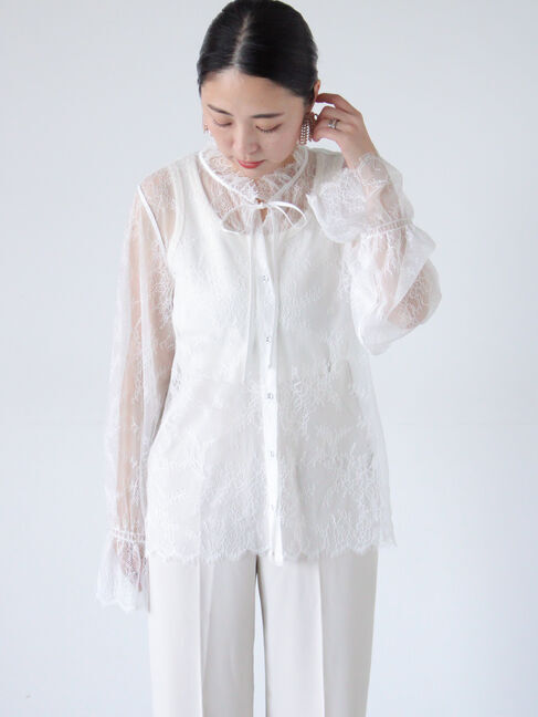 sm2rhythm「【セレモニーアイテム】レースブラウス」|シャツ・ブラウス|