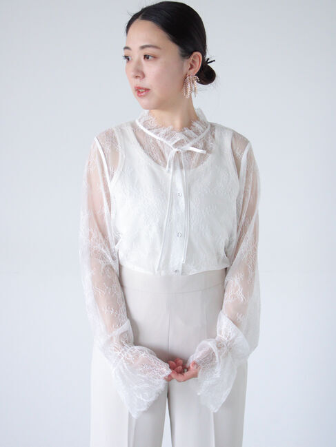 sm2rhythm「【セレモニーアイテム】レースブラウス」|シャツ・ブラウス|