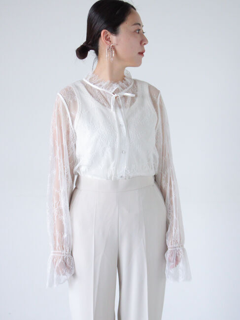 sm2rhythm「【セレモニーアイテム】レースブラウス」|シャツ・ブラウス|