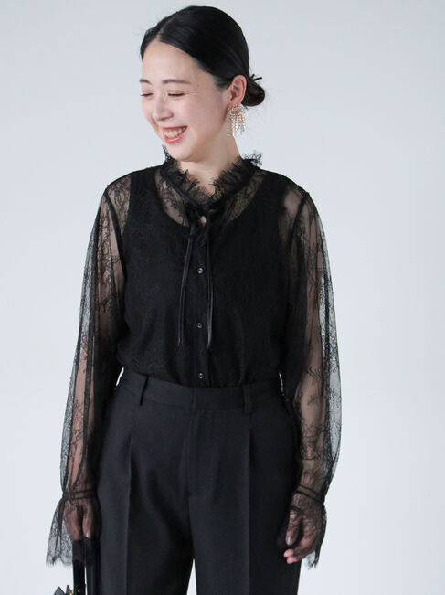 sm2rhythm「【セレモニーアイテム】レースブラウス」|シャツ・ブラウス|