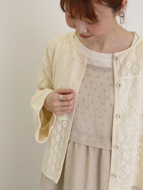 Samansa Mos2「レースパッチワークジャケット」|その他|