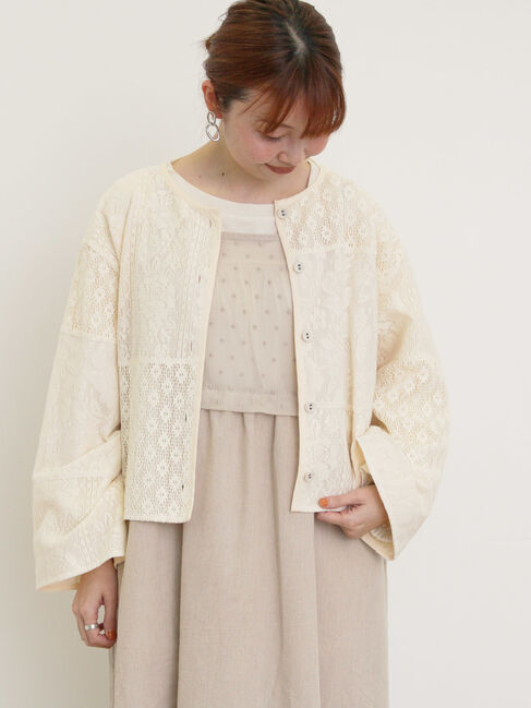 Samansa Mos2「レースパッチワークジャケット」|その他|