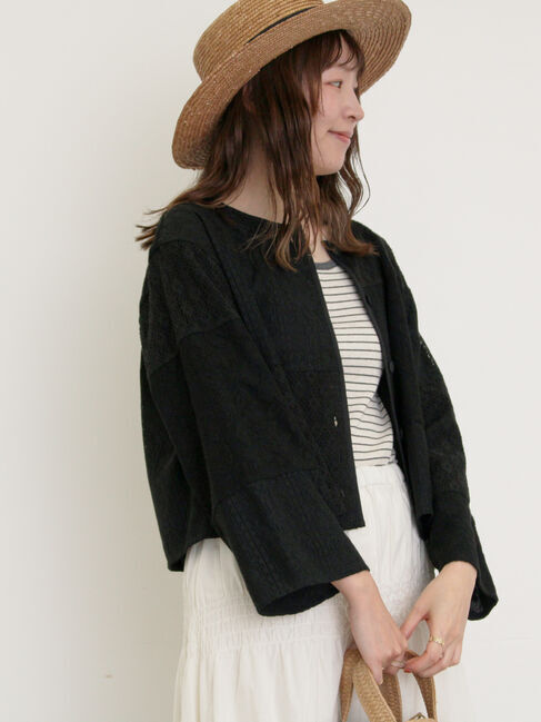 Samansa Mos2「レースパッチワークジャケット」|その他|