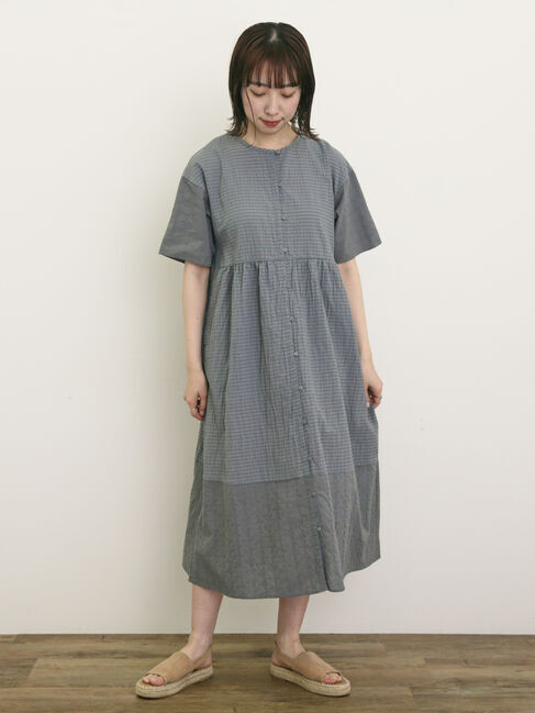 Samansa Mos2「【S/Mサイズ】オーバーレース切替ワンピース」|ワンピース|