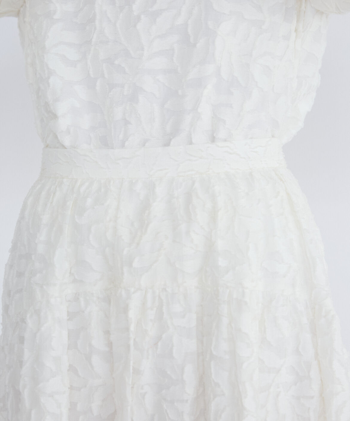 Maglie le cassetto「リーフ柄ジャガードティアードスカート」|フレア|